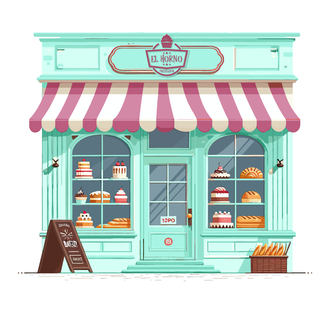 Logotipo de la pasteleria-"El horno" de Hansel y Gretel: la batalla final - El Musical