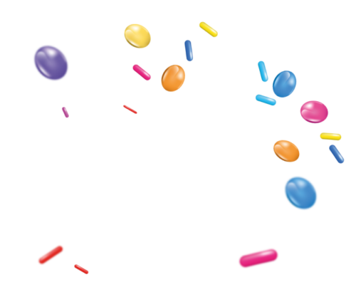 Imagen de caramelos que se adjunta como fondo del logo u otros elementos